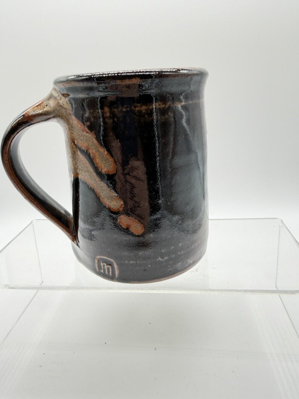 VTG Restaurant Sukeroku 1977 Point Richmond CA Hand Thrown Tenmoku Glazed Mug